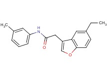 2-(5-ethyl-1-benzofuran-3-yl)-N-(3-methylphenyl)acetamide