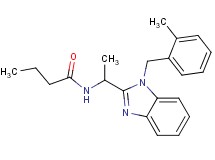 N-{1-[1-(2-methylbenzyl)-1H-benzimidazol-2-yl]ethyl}butanamide