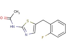 N-[5-(2-fluorobenzyl)-1,3-thiazol-2-yl]acetamide