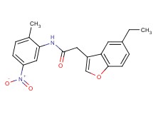 2-(5-ethyl-1-benzofuran-3-yl)-N-(2-methyl-5-nitrophenyl)acetamide