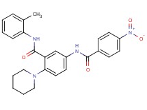 N-(2-methylphenyl)-5-[(4-nitrobenzoyl)amino]-2-(1-piperidinyl)benzamide