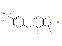 3-(4-tert-butylbenzyl)-5,6-dimethylthieno[2,3-d]pyrimidin-4(3H)-one