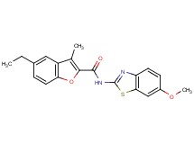 5-ethyl-N-(6-methoxy-1,3-benzothiazol-2-yl)-3-methyl-1-benzofuran-2-carboxamide