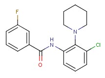 N-[3-chloro-2-(1-piperidinyl)phenyl]-3-fluorobenzamide