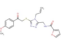 N-[(4-allyl-5-{[2-(4-methoxyphenyl)-2-oxoethyl]thio}-4H-1,2,4-triazol-3-yl)methyl]-2-furamide