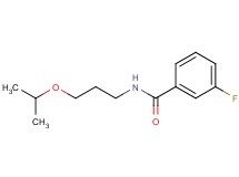 3-fluoro-N-(3-isopropoxypropyl)benzamide