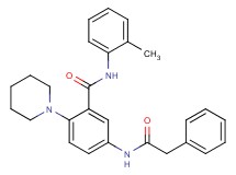 N-(2-methylphenyl)-5-[(phenylacetyl)amino]-2-(1-piperidinyl)benzamide