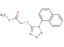 methyl {[1-(1-naphthyl)-1H-tetrazol-5-yl]thio}acetate