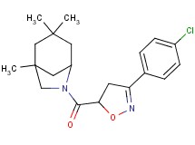 6-{[3-(4-chlorophenyl)-4,5-dihydro-5-isoxazolyl]carbonyl}-1,3,3-trimethyl-6-azabicyclo[3.2.1]octane