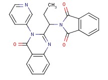 2-{1-[4-oxo-3-(3-pyridinyl)-3,4-dihydro-2-quinazolinyl]propyl}-1H-isoindole-1,3(2H)-dione