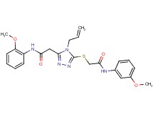 2-[4-allyl-5-({2-[(3-methoxyphenyl)amino]-2-oxoethyl}thio)-4H-1,2,4-triazol-3-yl]-N-(2-methoxyphenyl)acetamide
