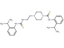 N-(2-isopropylphenyl)-4-[2-({[(2-isopropylphenyl)amino]carbonothioyl}amino)ethyl]-1-piperazinecarbothioamide