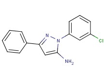1-(3-chlorophenyl)-3-phenyl-1H-pyrazol-5-amine