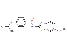 4-isopropoxy-N-(6-methoxy-1,3-benzothiazol-2-yl)benzamide