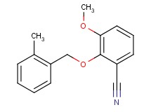 3-methoxy-2-[(2-methylbenzyl)oxy]benzonitrile