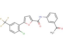 N-(3-acetylphenyl)-5-[2-chloro-5-(trifluoromethyl)phenyl]-2-furamide