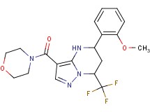 5-(2-methoxyphenyl)-3-(4-morpholinylcarbonyl)-7-(trifluoromethyl)-4,5,6,7-tetrahydropyrazolo[1,5-a]pyrimidine