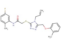 2-({4-allyl-5-[(2-methylphenoxy)methyl]-4H-1,2,4-triazol-3-yl}thio)-N-(5-fluoro-2-methylphenyl)acetamide
