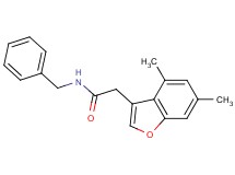 N-benzyl-2-(4,6-dimethyl-1-benzofuran-3-yl)acetamide