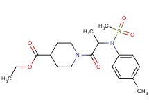 ethyl 1-[N-(4-methylphenyl)-N-(methylsulfonyl)alanyl]-4-piperidinecarboxylate