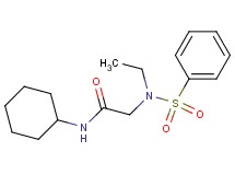 N~1~-cyclohexyl-N~2~-ethyl-N~2~-(phenylsulfonyl)glycinamide