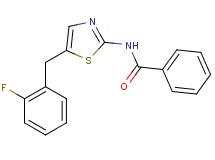 N-[5-(2-fluorobenzyl)-1,3-thiazol-2-yl]benzamide