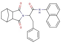 2-(3,5-dioxo-4-azatricyclo[5.2.1.0~2,6~]dec-4-yl)-N-1-naphthyl-3-phenylpropanamide