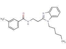 3-methyl-N-[2-(1-pentyl-1H-benzimidazol-2-yl)ethyl]benzamide