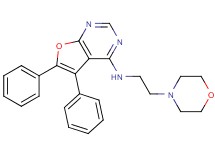 N-[2-(4-morpholinyl)ethyl]-5,6-diphenylfuro[2,3-d]pyrimidin-4-amine