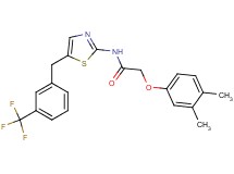 2-(3,4-dimethylphenoxy)-N-{5-[3-(trifluoromethyl)benzyl]-1,3-thiazol-2-yl}acetamide