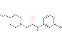 N-(3-chlorophenyl)-2-(4-methyl-1-piperidinyl)acetamide
