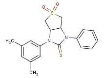 1-(3,5-dimethylphenyl)-3-phenyltetrahydro-1H-thieno[3,4-d]imidazole-2(3H)-thione 5,5-dioxide