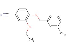3-ethoxy-4-[(3-methylbenzyl)oxy]benzonitrile