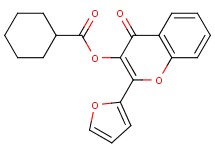 2-(2-furyl)-4-oxo-4H-chromen-3-yl cyclohexanecarboxylate