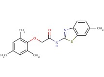 2-(mesityloxy)-N-(6-methyl-1,3-benzothiazol-2-yl)acetamide