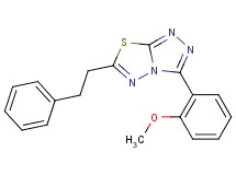 3-(2-methoxyphenyl)-6-(2-phenylethyl)[1,2,4]triazolo[3,4-b][1,3,4]thiadiazole
