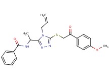 N-[1-(4-allyl-5-{[2-(4-methoxyphenyl)-2-oxoethyl]thio}-4H-1,2,4-triazol-3-yl)ethyl]benzamide