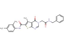 3-[2-(benzylamino)-2-oxoethyl]-N-(2,4-dimethylphenyl)-5-methyl-4-oxo-3,4-dihydrothieno[2,3-d]pyrimidine-6-carboxamide