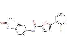 N-[4-(acetylamino)phenyl]-5-(2-fluorophenyl)-2-furamide
