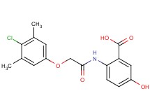 2-{[(4-chloro-3,5-dimethylphenoxy)acetyl]amino}-5-hydroxybenzoic acid