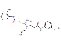 2-[4-allyl-5-({2-[(2-methylphenyl)amino]-2-oxoethyl}thio)-4H-1,2,4-triazol-3-yl]-N-[3-(methylthio)phenyl]acetamide