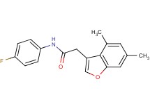 2-(4,6-dimethyl-1-benzofuran-3-yl)-N-(4-fluorophenyl)acetamide