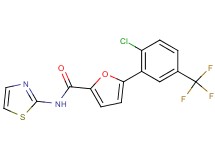 5-[2-chloro-5-(trifluoromethyl)phenyl]-N-1,3-thiazol-2-yl-2-furamide