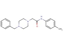 2-(4-benzyl-1-piperazinyl)-N-(4-methylphenyl)acetamide