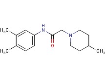 N-(3,4-dimethylphenyl)-2-(4-methyl-1-piperidinyl)acetamide