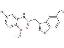 N-(5-chloro-2-methoxyphenyl)-2-(5-methyl-1-benzofuran-3-yl)acetamide