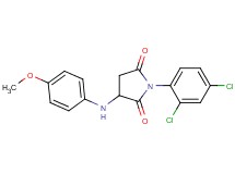 1-(2,4-dichlorophenyl)-3-[(4-methoxyphenyl)amino]-2,5-pyrrolidinedione