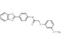 N-[4-(1,3-benzoxazol-2-yl)phenyl]-2-(3-methoxyphenoxy)acetamide