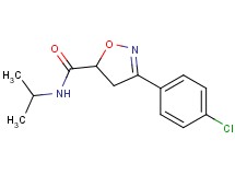3-(4-chlorophenyl)-N-isopropyl-4,5-dihydro-5-isoxazolecarboxamide