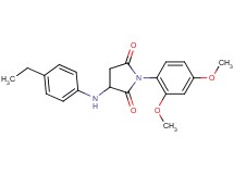 1-(2,4-dimethoxyphenyl)-3-[(4-ethylphenyl)amino]-2,5-pyrrolidinedione